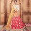 Pink Festive Wear Thread Sequins Zari Work Tafetta Silk Lehenga Choli Clothsvilla