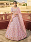 Pink Heavy Swarovski Work Organza Lehenga Choli Clothsvilla