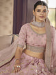 Load image into Gallery viewer, Pink Organza Festive Lehenga Choli Clothsvilla