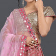 Load image into Gallery viewer, Pink Party Wear Sequins Embroidered Georgette Lehenga Choli Clothsvilla
