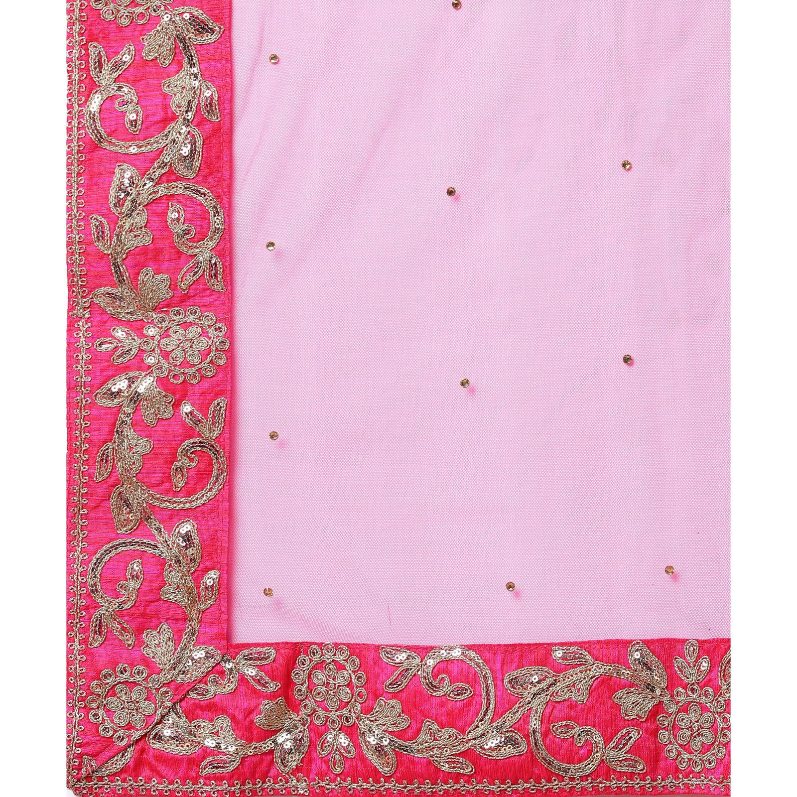 Pink Partywear Sequins Embroidered Heavy Silk Lehenga Clothsvilla