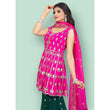 Load image into Gallery viewer, Pink Partywear Thread With Mirror Embroidered Georgette Sharara Suit Clothsvilla