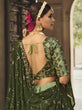 Load image into Gallery viewer, Pista Green and Olive Green Silk Embroidered Lehenga Choli Clothsvilla