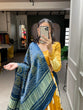 Load image into Gallery viewer, Mustard Color Dyeing With Lagdi Patta Gaji Silk Lehenga Choli ClothsVilla.com