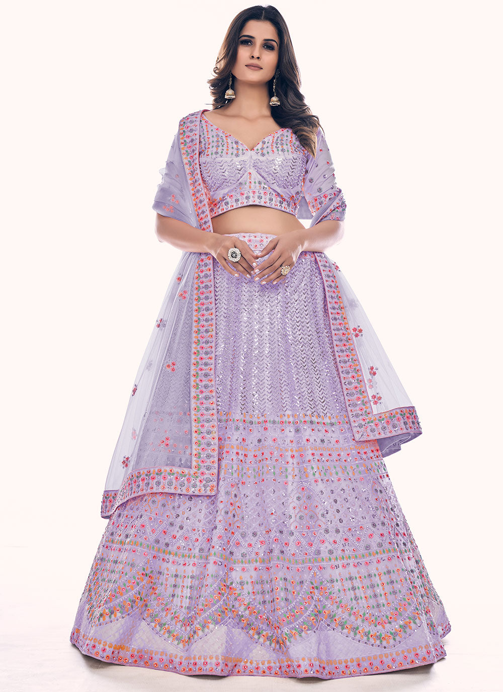 Net Trendy Lehenga Choli Clothsvilla Main image