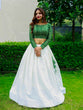 Load image into Gallery viewer, White Color Plain Pure Cotton Co-ord Set Lehenga Choli Clothsvilla