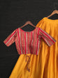 Load image into Gallery viewer, Mustard Color Plain Pure Cotton Lehenga With Crop-Top Clothsvilla
