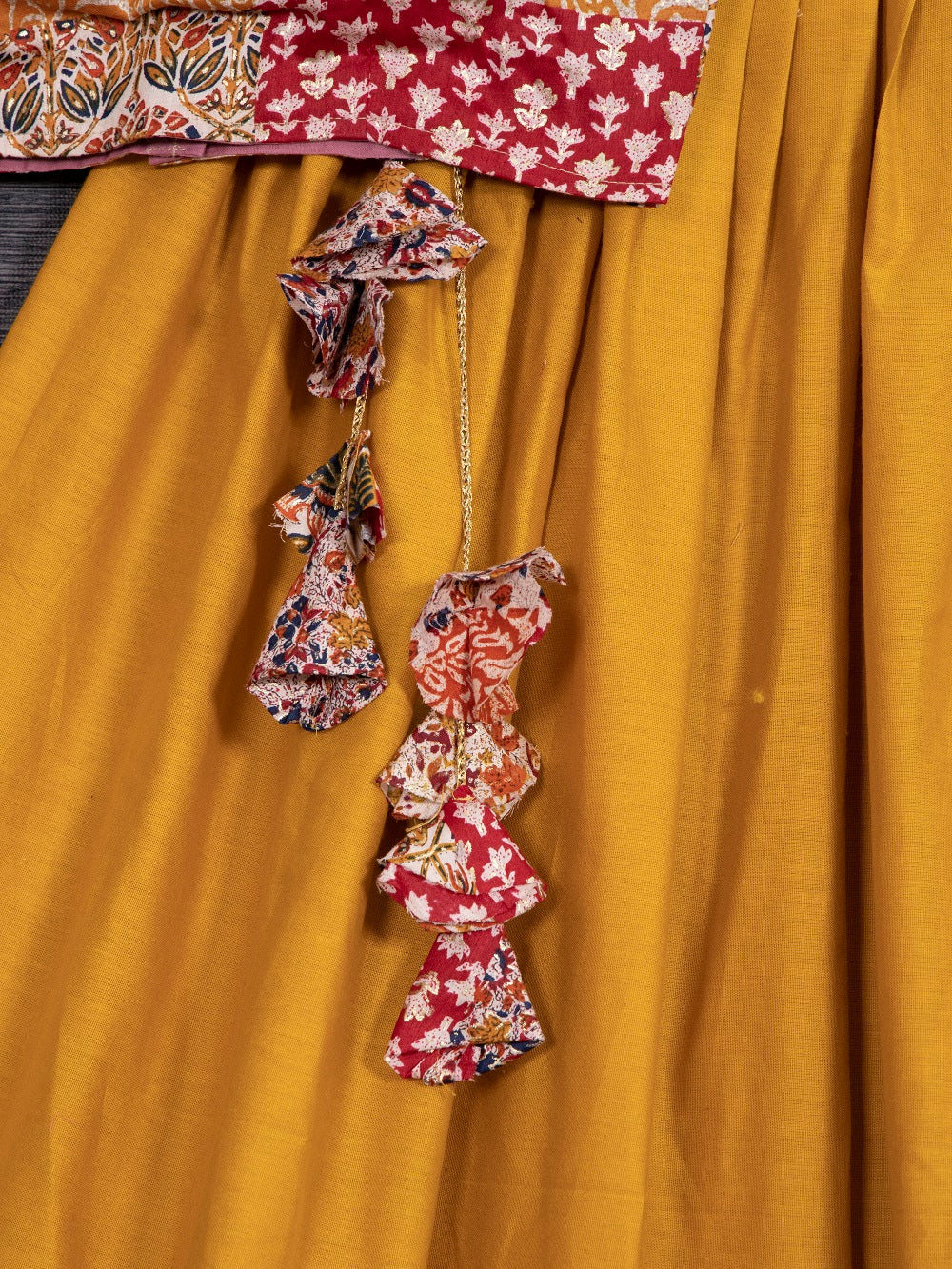 Mustard Color Pure Cotton Lehenga Choli Clothsvilla