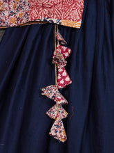 Load image into Gallery viewer, Navy Blue Color Pure Cotton Chaniya Choli Set Clothsvilla