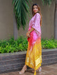 Load image into Gallery viewer, Multi Color Digital Bandhej Print Pure Gaji Silk Kaftan Clothsvilla
