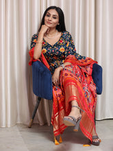 Load image into Gallery viewer, Multi Color Bandhani Printed Pure Gaji Silk Kaftan Clothsvilla