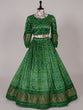 Load image into Gallery viewer, Green Color Digital Bandhani Printed Pure Gaji Silk Lehenga Clothsvilla