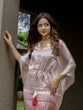 Load image into Gallery viewer, Off-White Color Digital Bandhej Printed Pure Gaji Silk Kaftan Clothsvilla