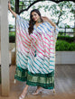 Load image into Gallery viewer, White Color Digital Bandhej Printed Pure Gaji Silk Kaftan Clothsvilla