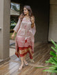 Load image into Gallery viewer, Off-White Color Digital Bandhej Printed Pure Gaji Silk Kaftan Clothsvilla