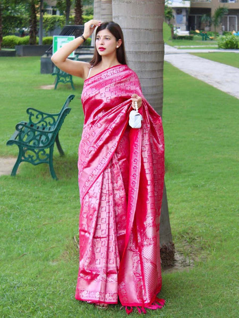 Pure Kanjeevaram #3 Pink Clothsvilla Main image