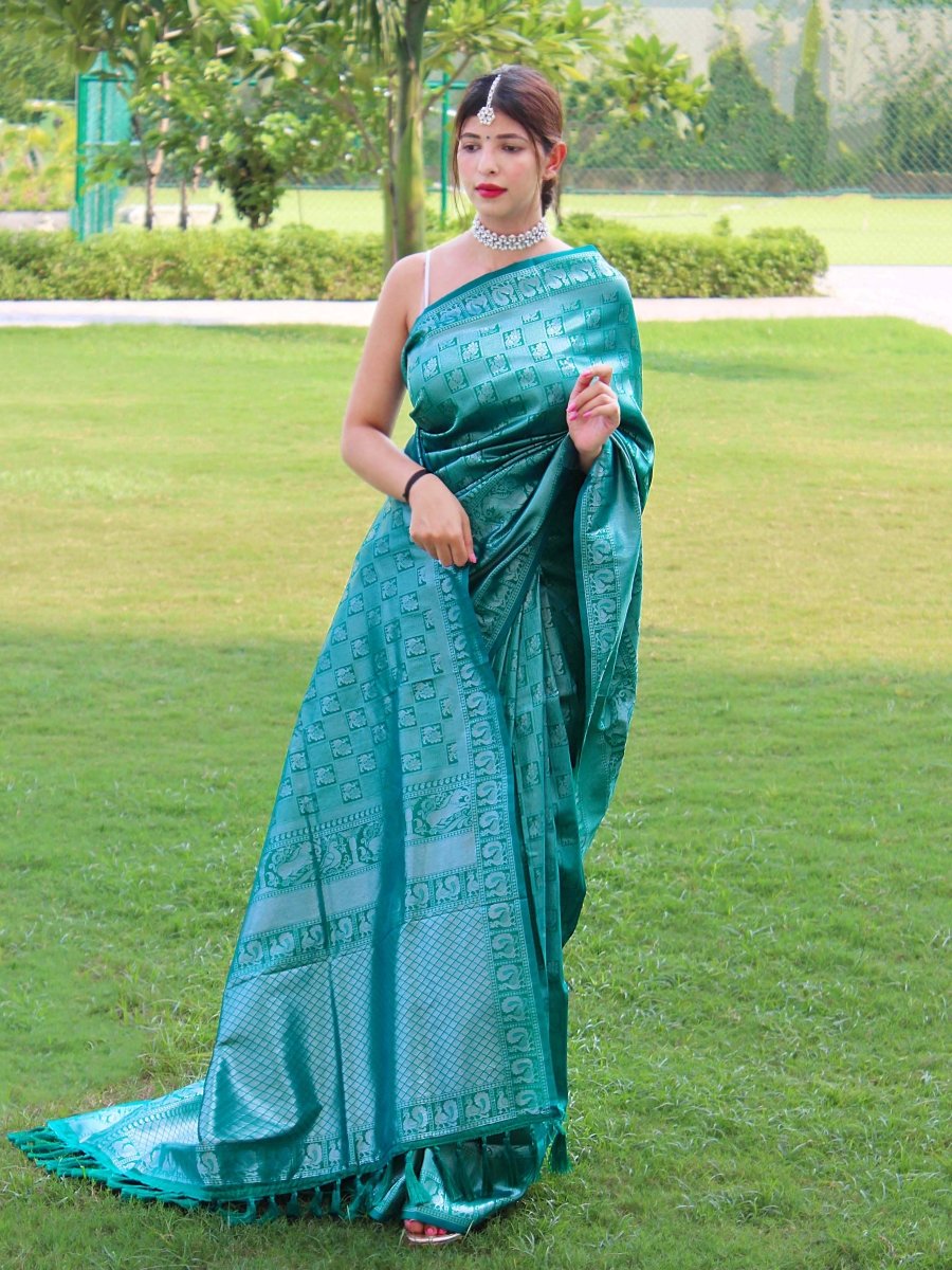 Pure Kanjeevaram #3 Rama Green Clothsvilla