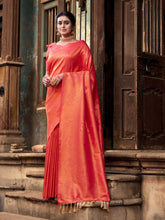 Load image into Gallery viewer, Pure Kanjeevaram Silk Mahalaxmi Pink Saree Clothsvilla