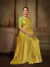 Load image into Gallery viewer, Pure Kanjeevaram Silk Maharani Parrot Green Clothsvilla