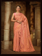 Load image into Gallery viewer, Pure Kanjeevaram Silk Maharani Peach Clothsvilla