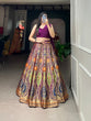 Load image into Gallery viewer, Purple Color Zari Weaving Work Banarasi Silk Lehenga Choli Clothsvilla
