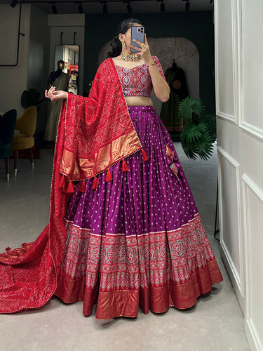 Bandhani lehengas deals