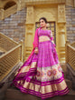 Load image into Gallery viewer, Purple Color Digital Printed gaji Silk Lehenga Clothsvilla