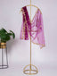 Purple Color Embroidery Cut Work and Stone Work Net Dupatta Clothsvilla
