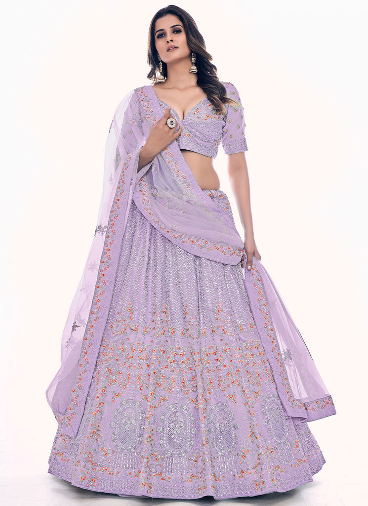 Trendy Lehenga Choli In Purple Color Clothsvilla