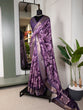 Load image into Gallery viewer, Purple Color Printed With Zari Border Dola Silk Saree Clothsvilla
