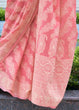 Load image into Gallery viewer, Taffy Pink Lucknowi Chikankari Weaving Silk Saree Clothsvilla