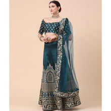 Load image into Gallery viewer, Rama Party Wear Sequins Embroidered Silk Lehenga Choli Clothsvilla