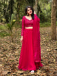 Load image into Gallery viewer, Rani Pink Color Plain Work Blooming Georgette Lehenga Choli Clothsvilla