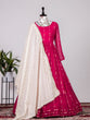 Load image into Gallery viewer, Rani Pink Color Sequins And Thread Embroidery Work Georgette Gown Clothsvilla