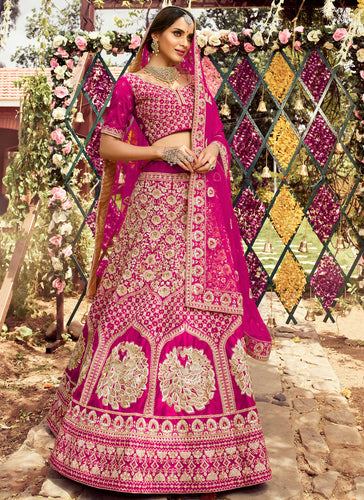 Rani Patch Border Lehenga Choli Clothsvilla