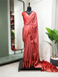 Load image into Gallery viewer, Red Color Printed With Zari Border Dola Silk Saree Clothsvilla