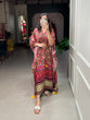 Load image into Gallery viewer, Red Color Patola Printed Gaji Silk Kaftan ClothsVilla.com