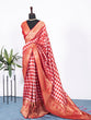 Load image into Gallery viewer, Red Color Weaving Zari Work Jacquard Silk Saree Clothsvilla