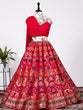 Load image into Gallery viewer, Red Color Weaving Zari Work Banarasi Silk Co-ord Set Lehenga With Georgette Choli Clothsvilla