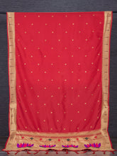 Load image into Gallery viewer, Red Color Zari Weaving Work Jacquard Paithani Dupatta Clothsvilla