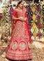Red Raw Silk Lehenga Choli Clothsvilla