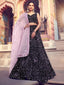 Redefined Black Partywear Lehenga Choli Clothsvilla