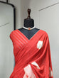 Load image into Gallery viewer, Red Color Sequins With Zari Line And Gota Patti Lace Border Viscose Chanderi Saree Clothsvilla