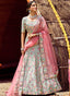 Green Engagement Lehenga Choli Clothsvilla