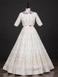 Load image into Gallery viewer, White Color Sequins And Thread Embroidery Work Georgette Lehenga Choli Clothsvilla