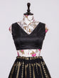 Load image into Gallery viewer, Black Color Sequins Embroidery Georgette Lehenga Clothsvilla