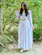 Load image into Gallery viewer, Sky Blue Color Printed Georgette Gown Clothsvilla