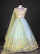Load image into Gallery viewer, Sky Blue Color Sequins Embroidery Work Net Lehenga Choli With Dupatta Clothsvilla