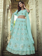 Load image into Gallery viewer, Sky Blue Georgette Wedding Lehenga Choli Clothsvilla