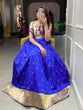 Load image into Gallery viewer, Blue Color Weaving Zari Work Jacquard Silk Paithani Gown Clothsvilla